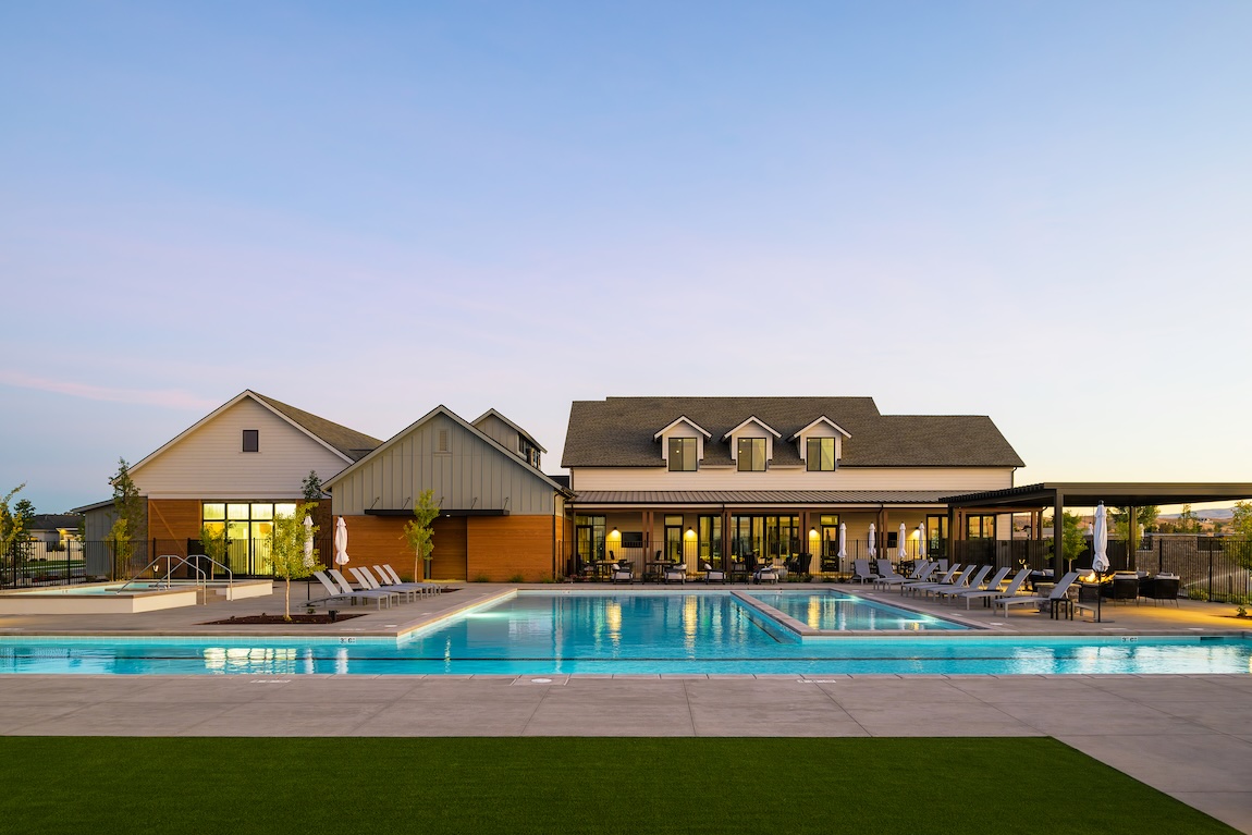 Community pool and clubhouse.