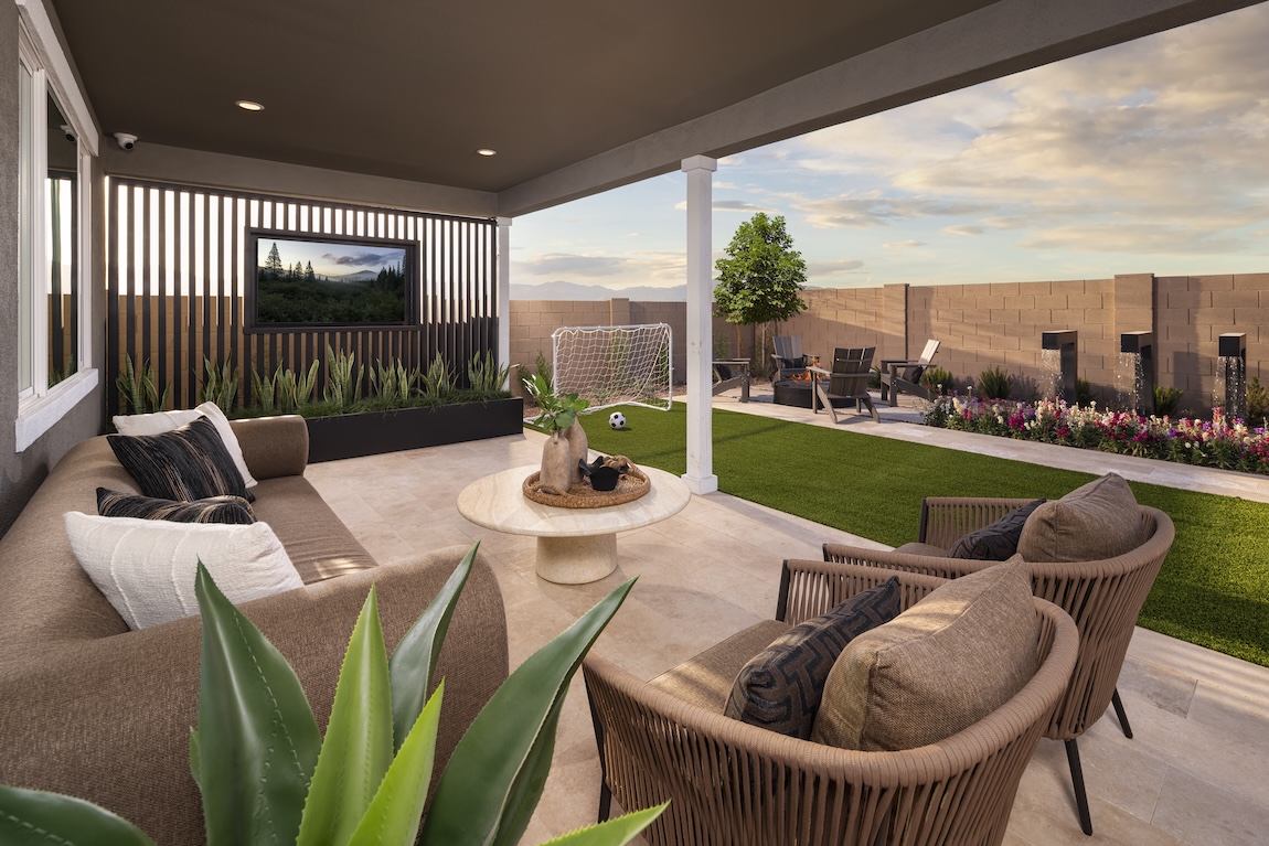 backyard with game space