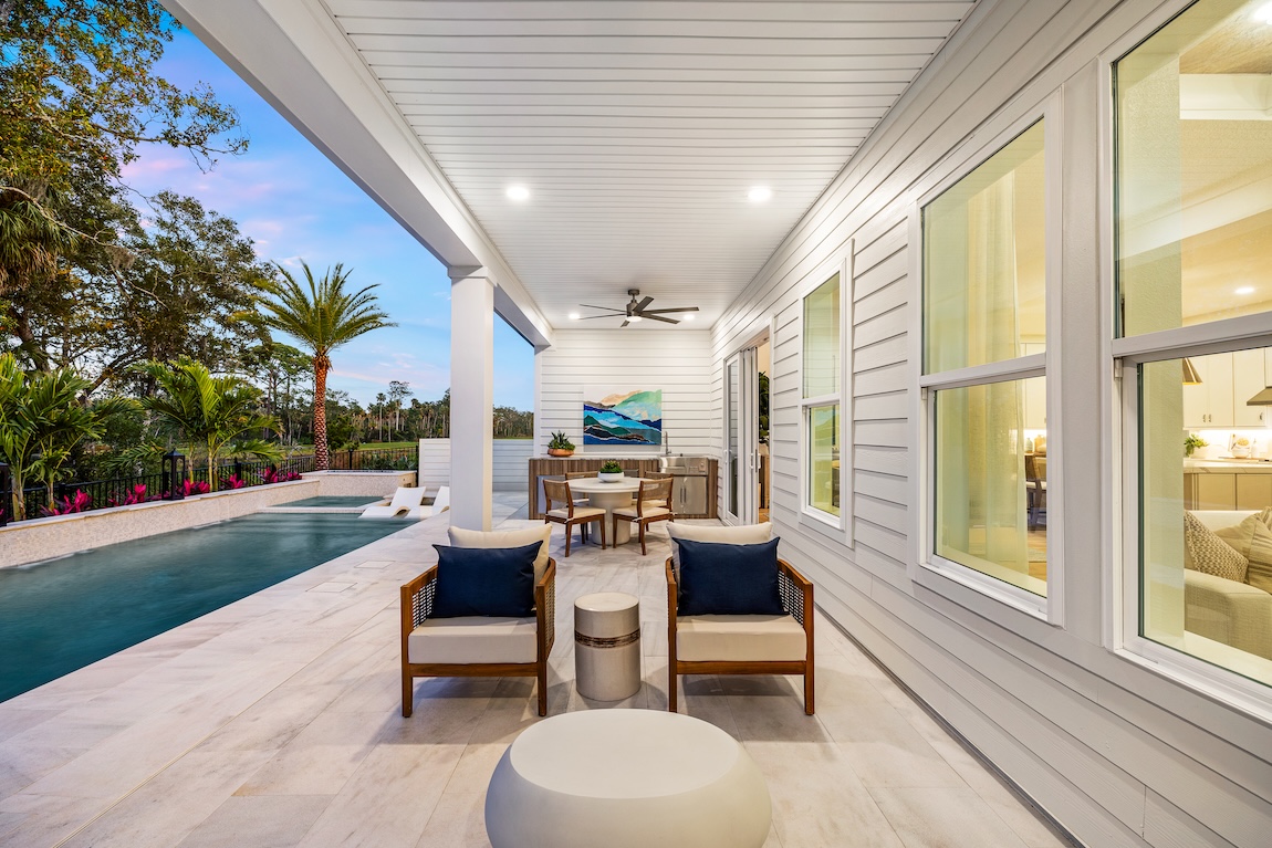 covered patio poolside