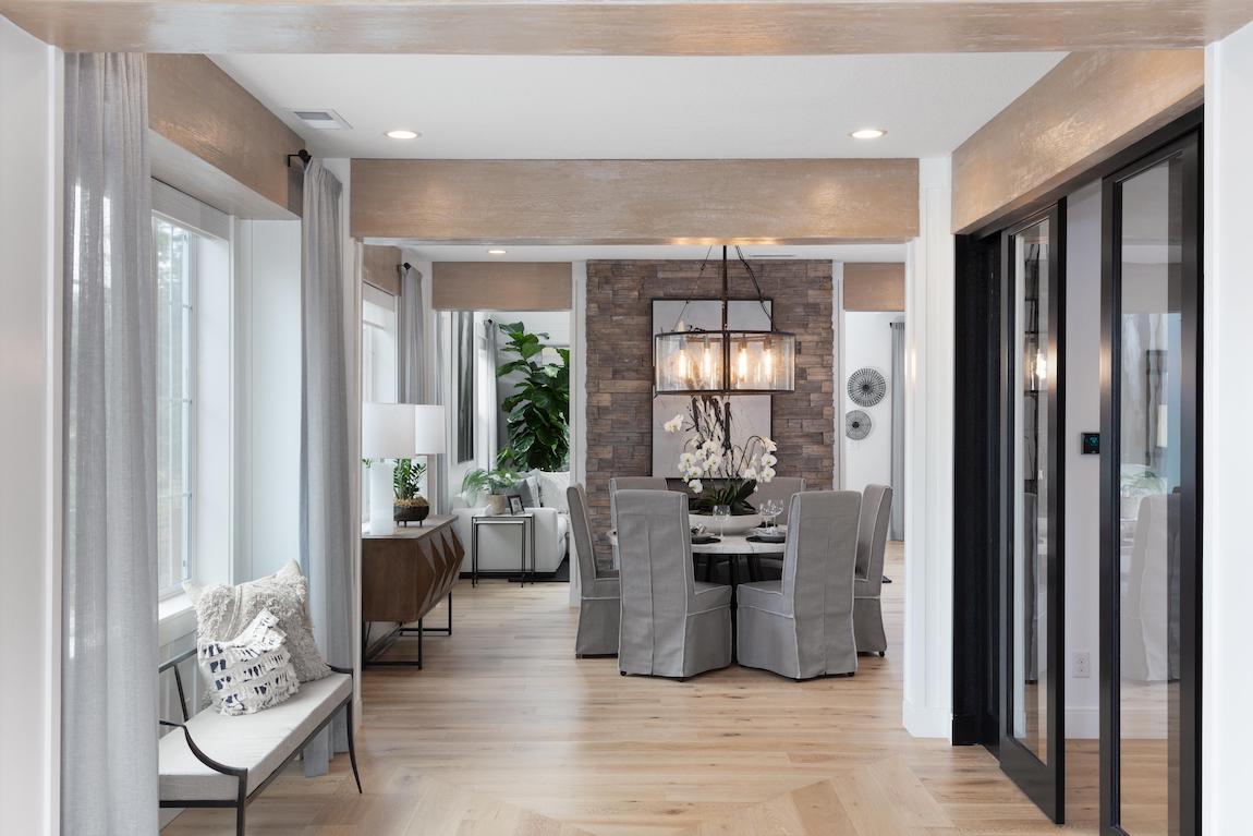 Luxe interior space full of sophisticated textiles