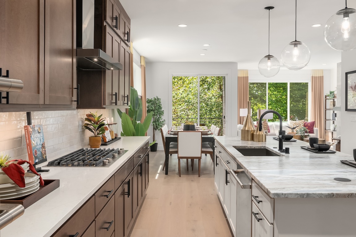 kitchen with access to the sunroom