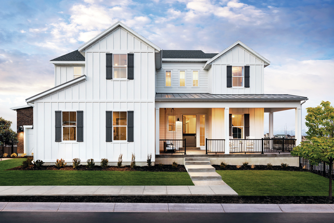 Modern Farmhouse exterior new home Utah