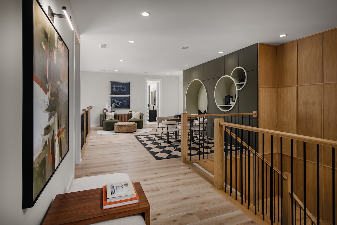 loft with a table for homework
