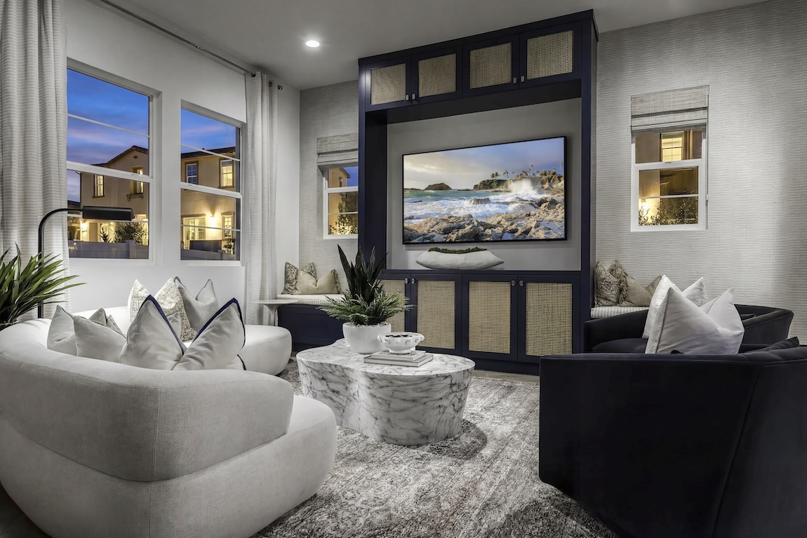 cozy nook with TV