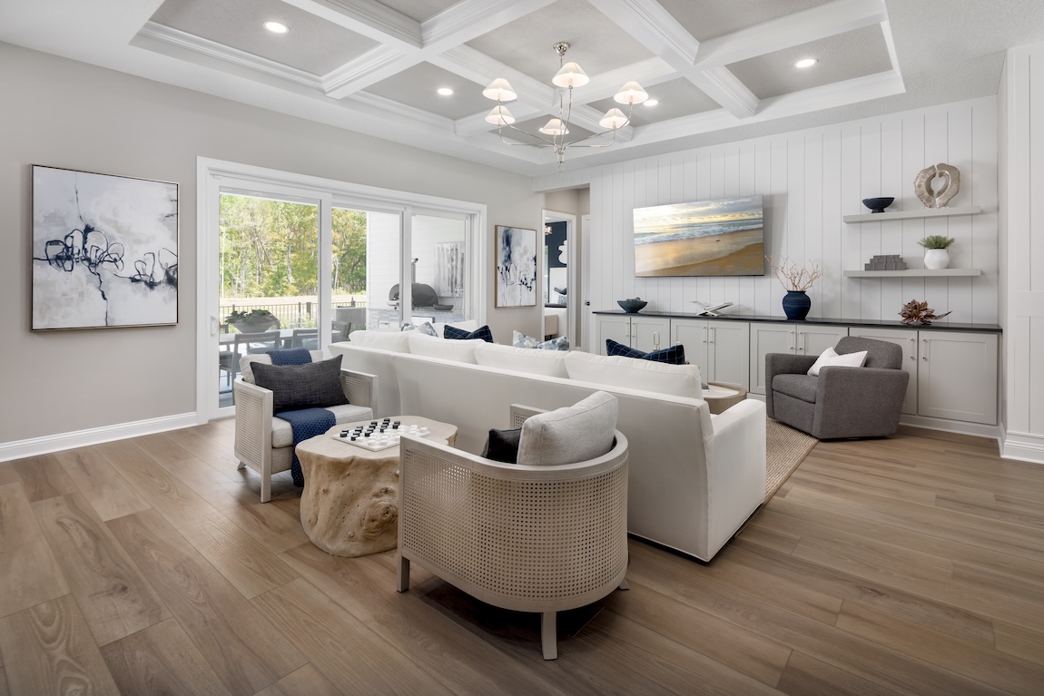 indoor living room with TV and seating
