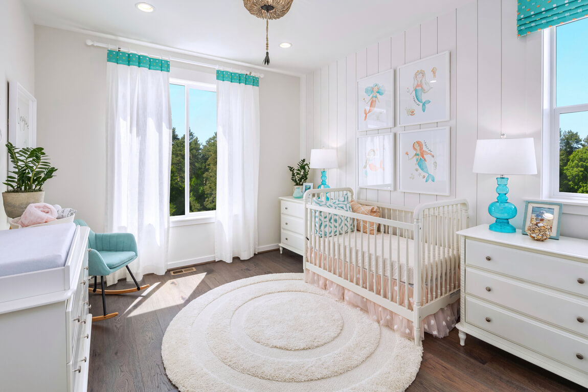 Mermaid themed nursery design idea