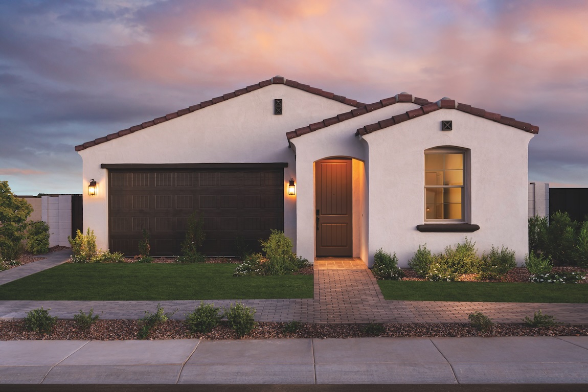 exterior of home with brown finishes
