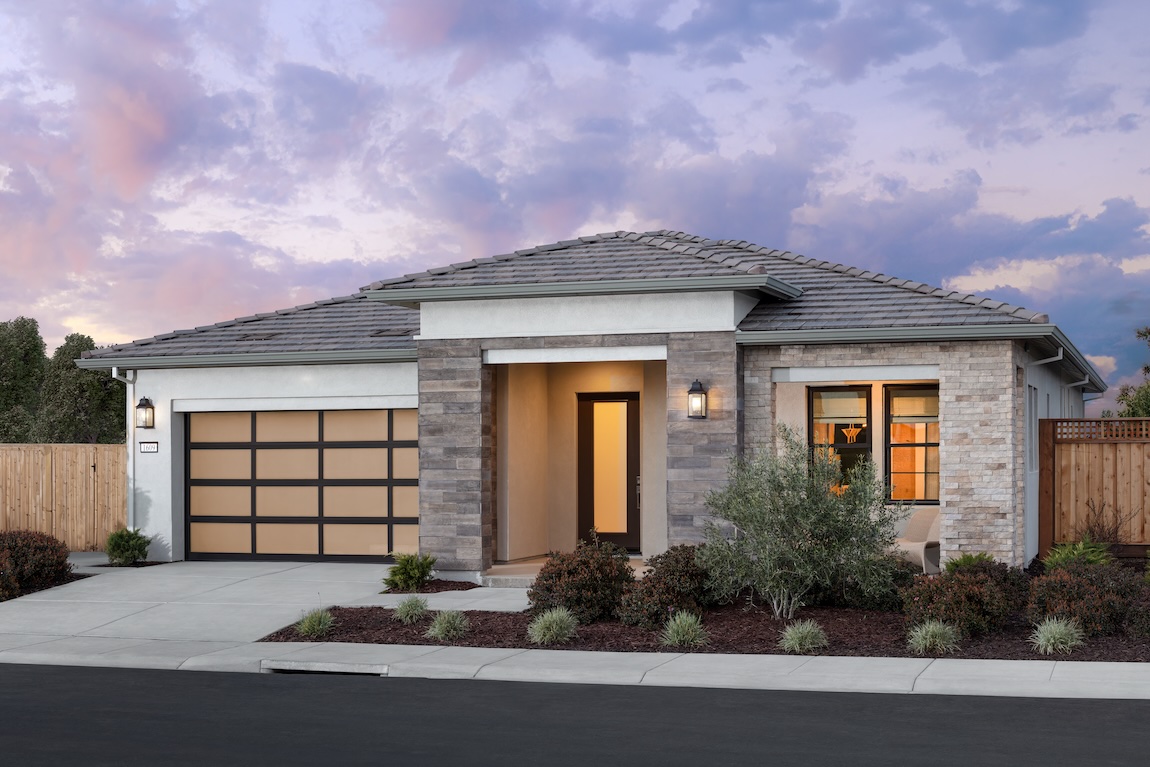 modern home exterior with windows