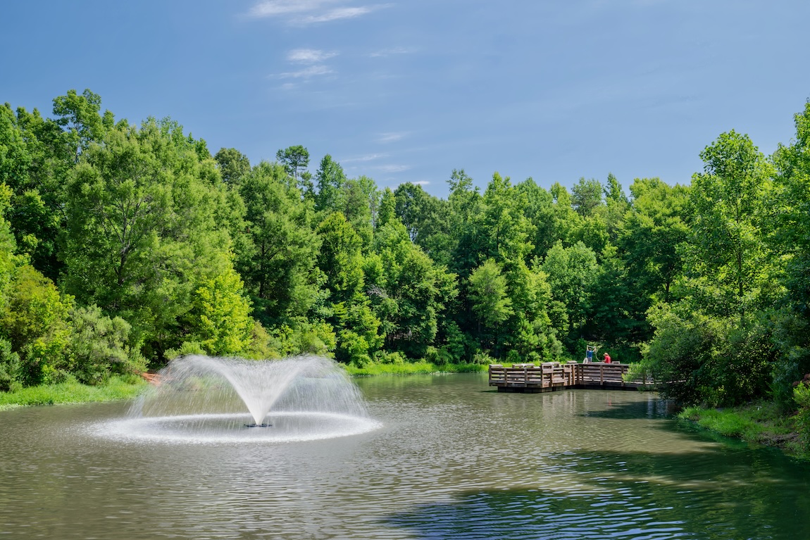 Scenic park in North Carolina