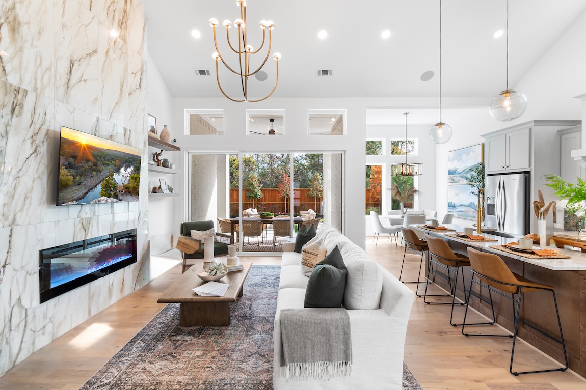 Charming interior space within a Toll Brothers home located in Magnolia, Texas