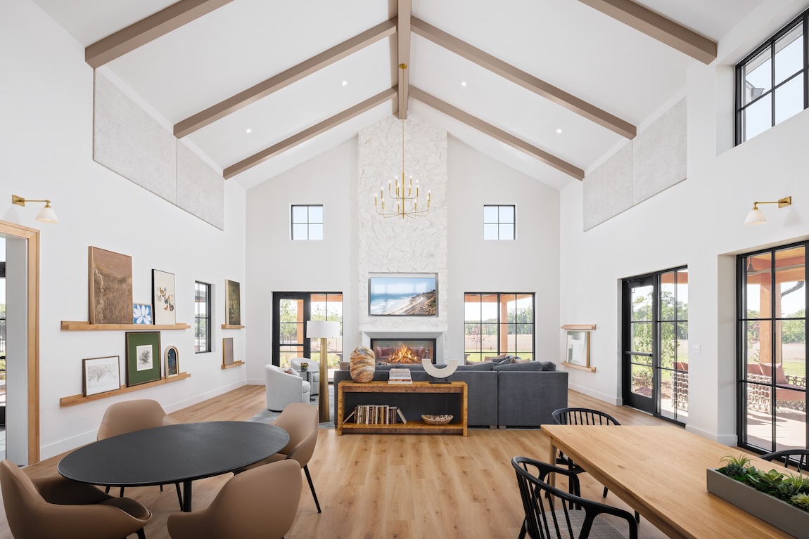interior of community clubhouse