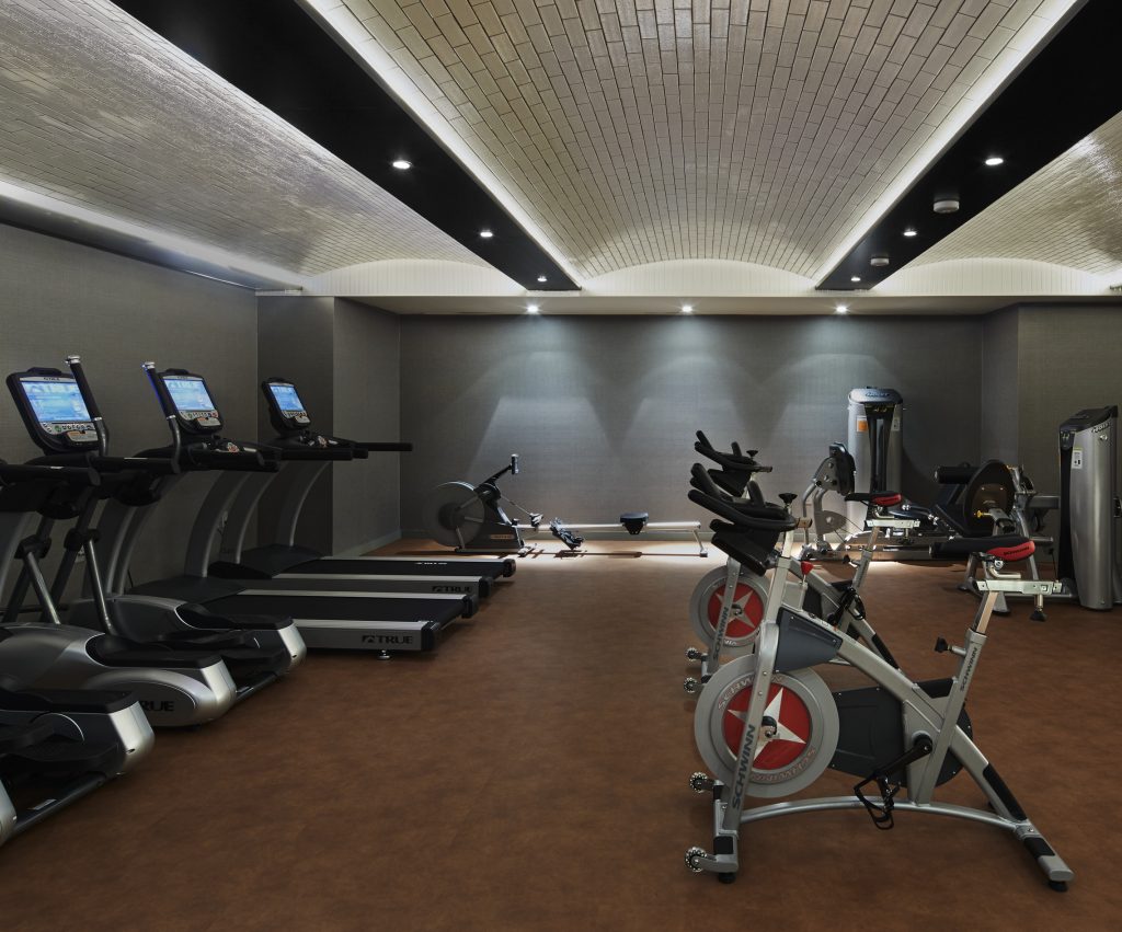 Gym in a New York City condo building.