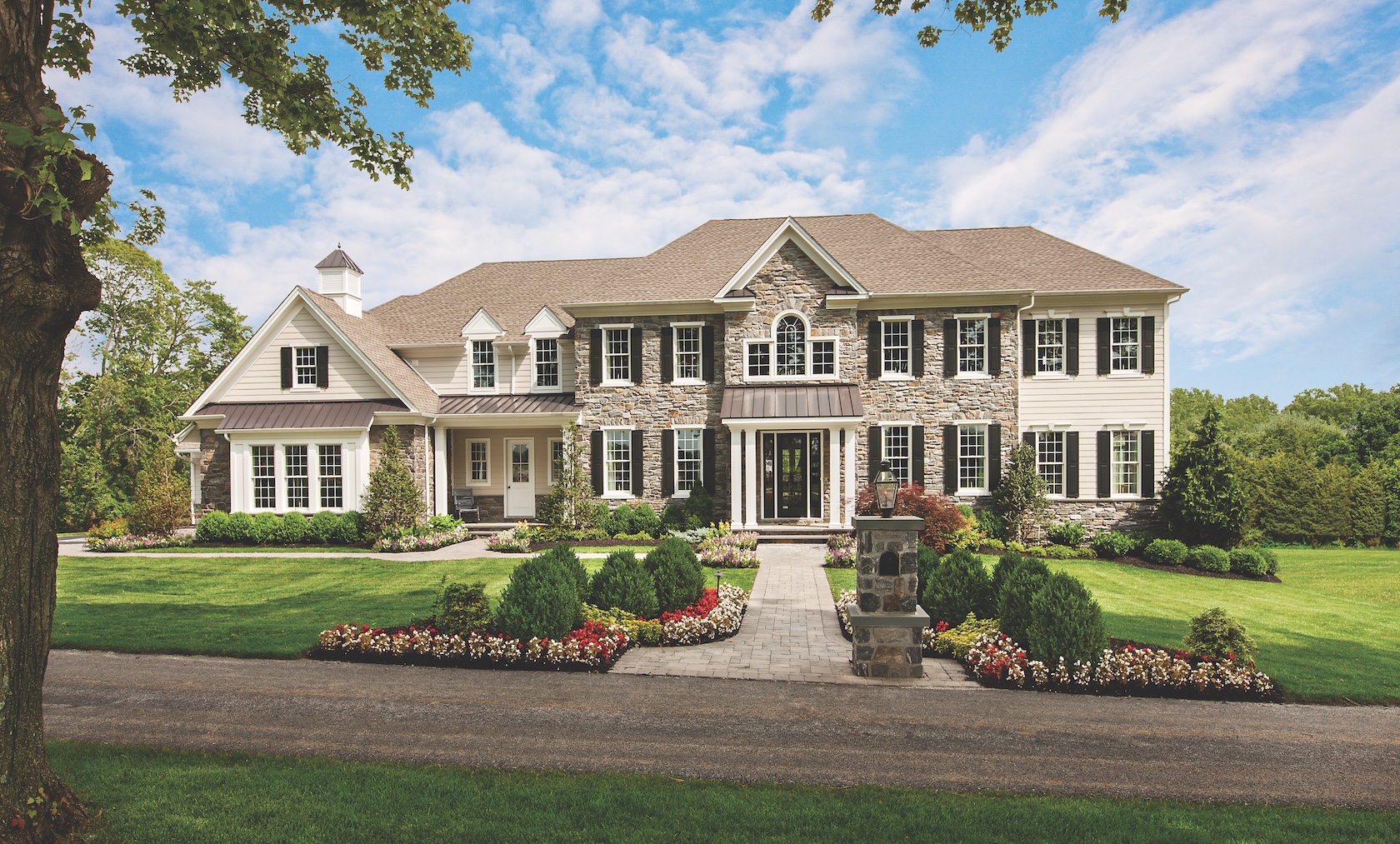 Exterior of a Suburban Home for Sale with Updated Curb Appeal