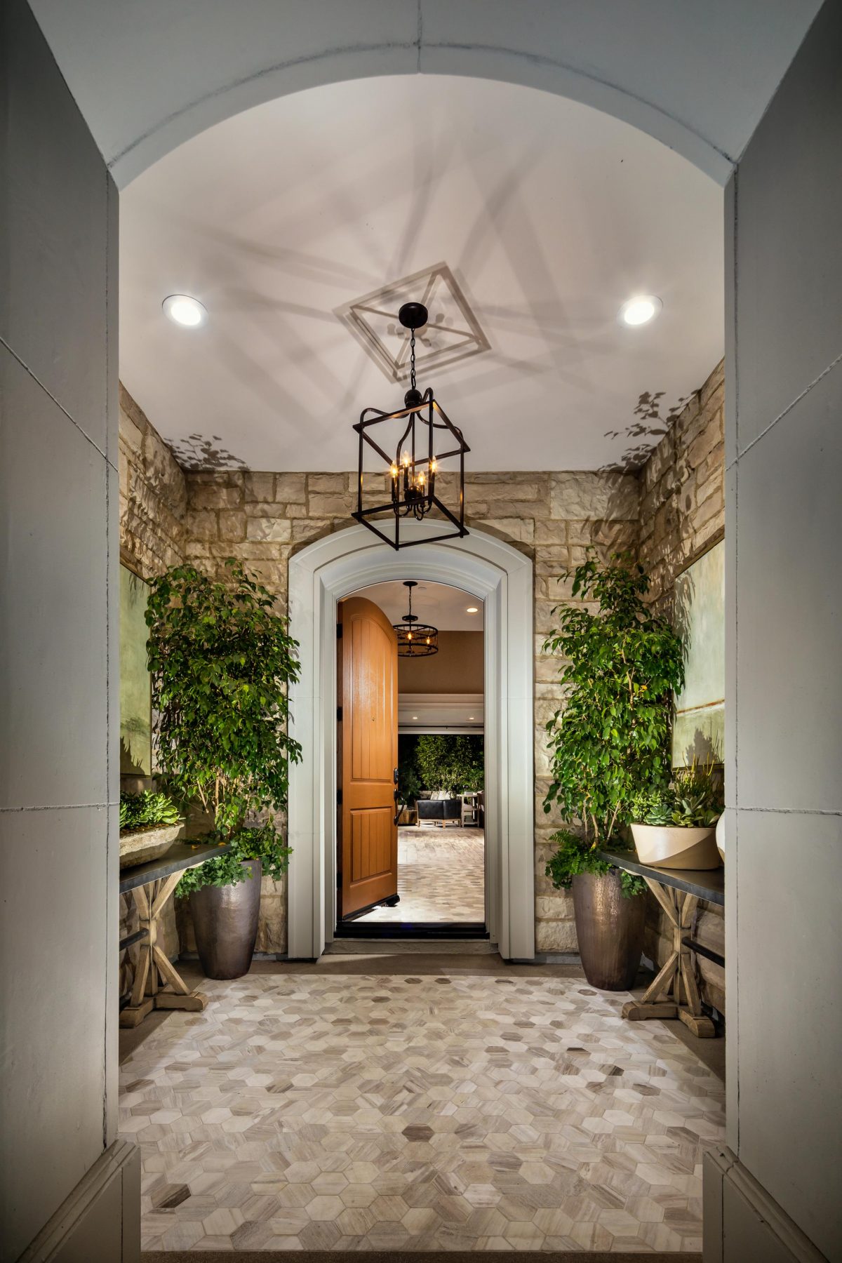 Entryway to a luxury home.