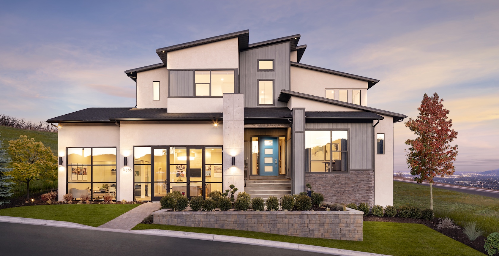 Exterior of a modern house in Utah