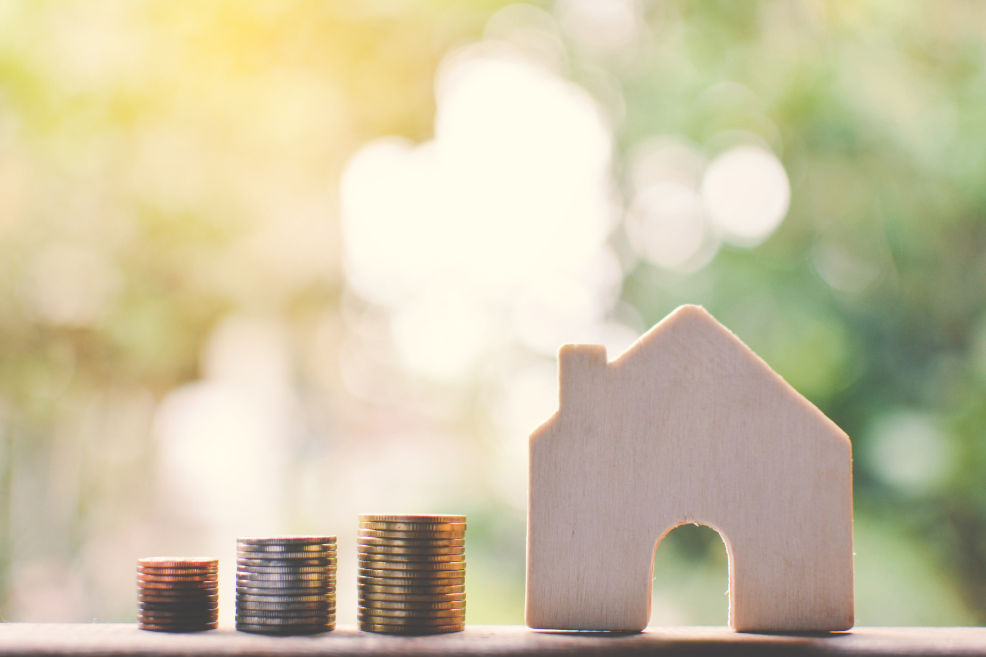 Saving money for a house.