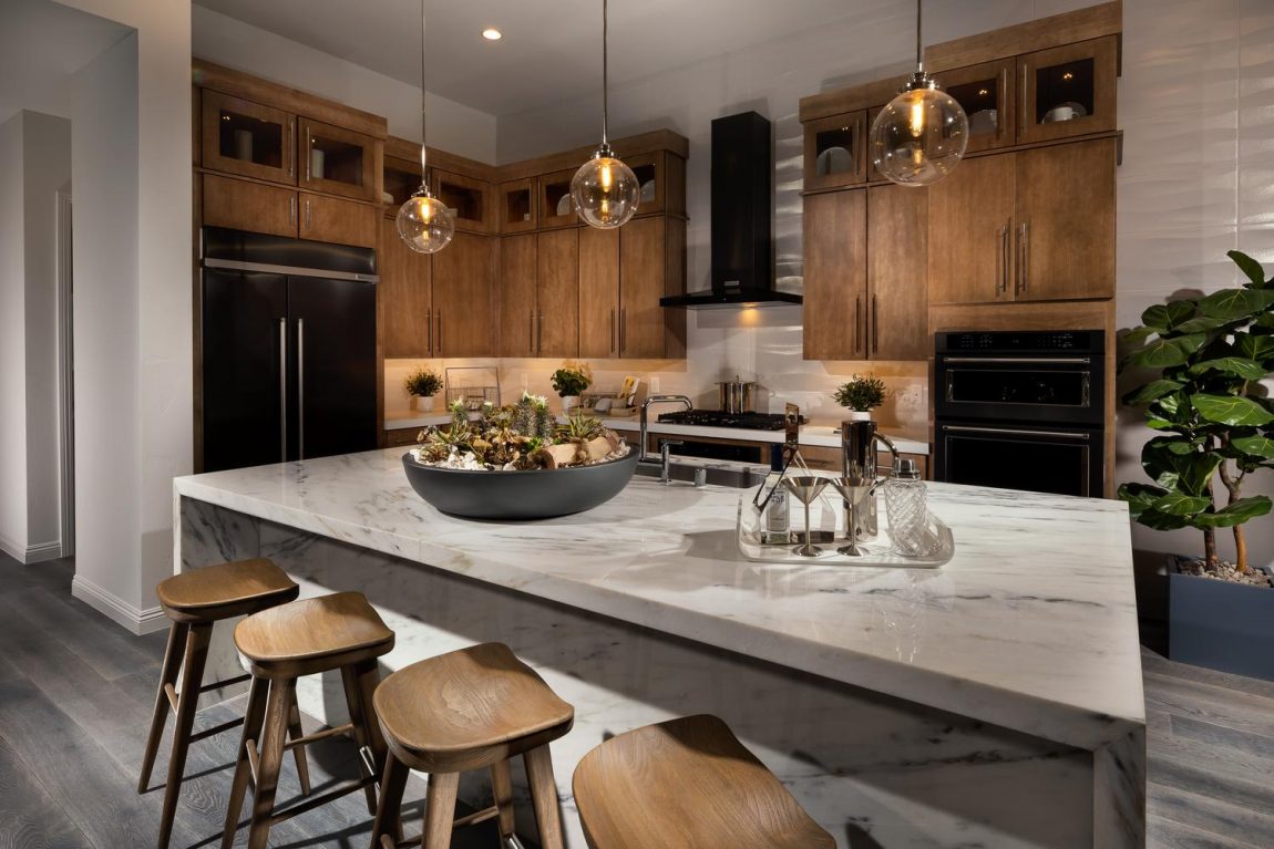 Kitchen with air plants.