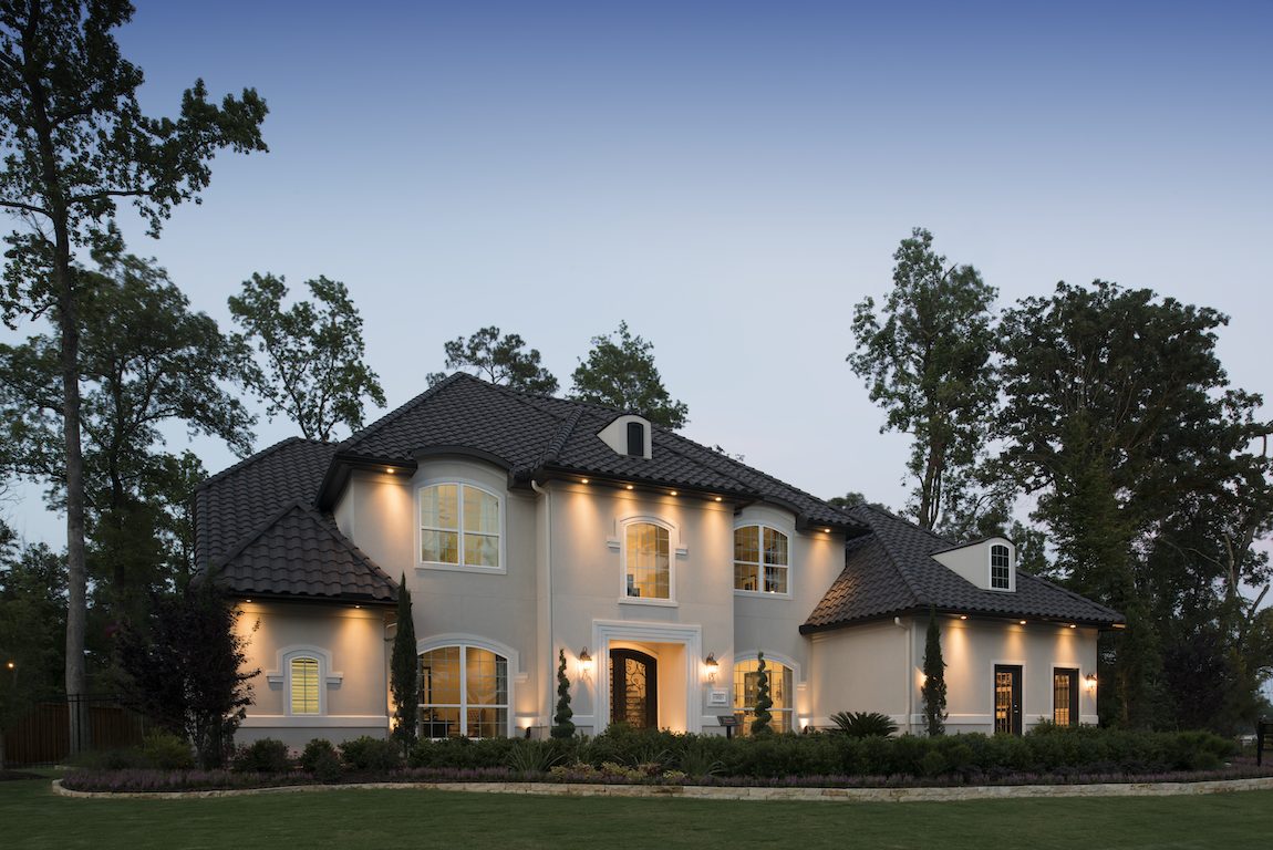 Exterior of a luxury house in Houston, Texas.