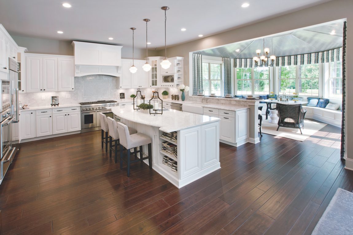 beautiful kitchen with dining room