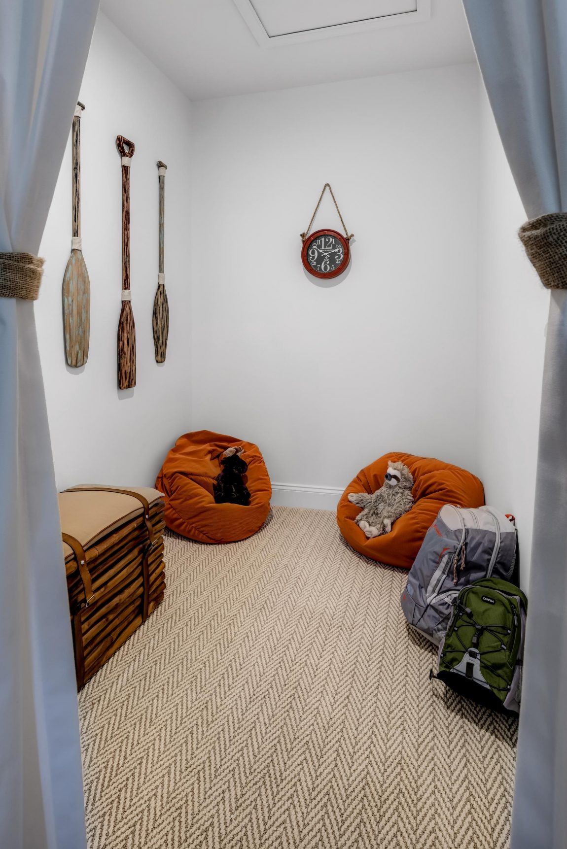 Spacious kids closet.