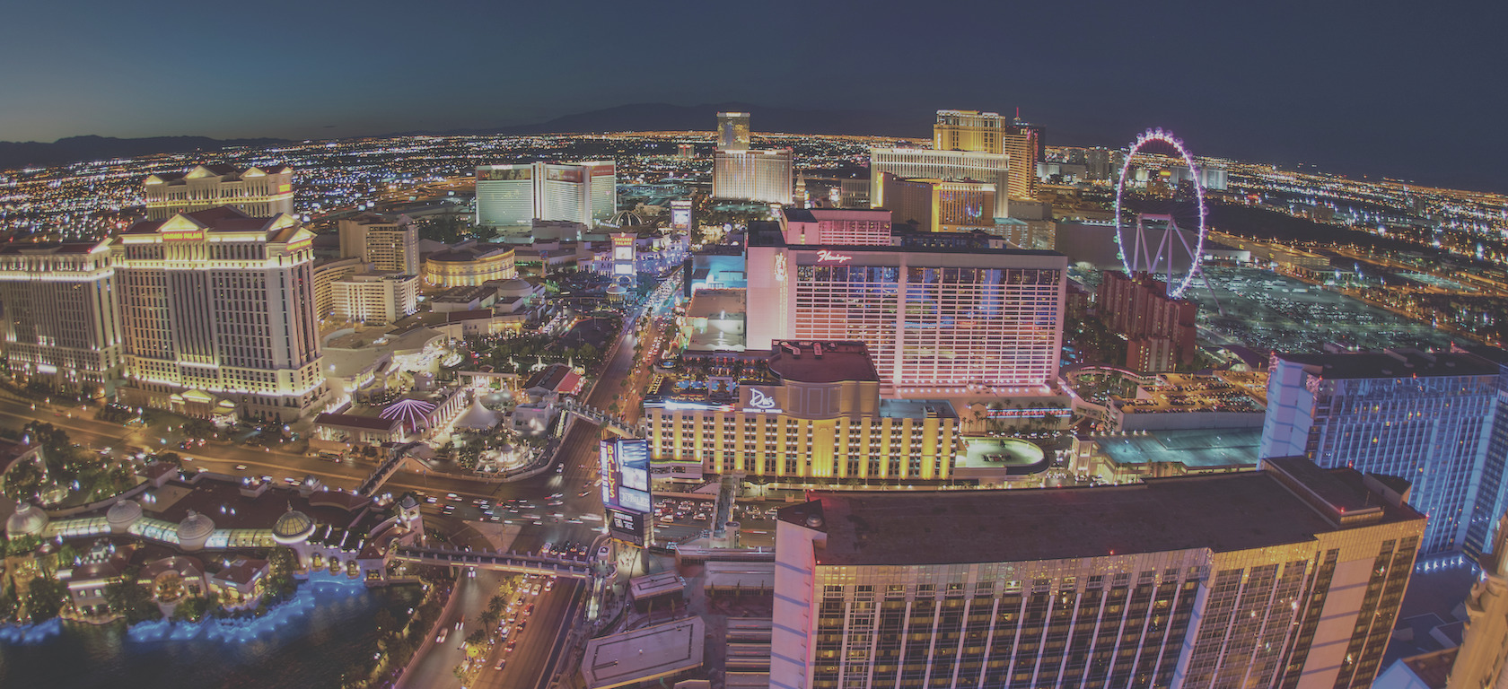 Aerial photo of Las Vegas skyline.