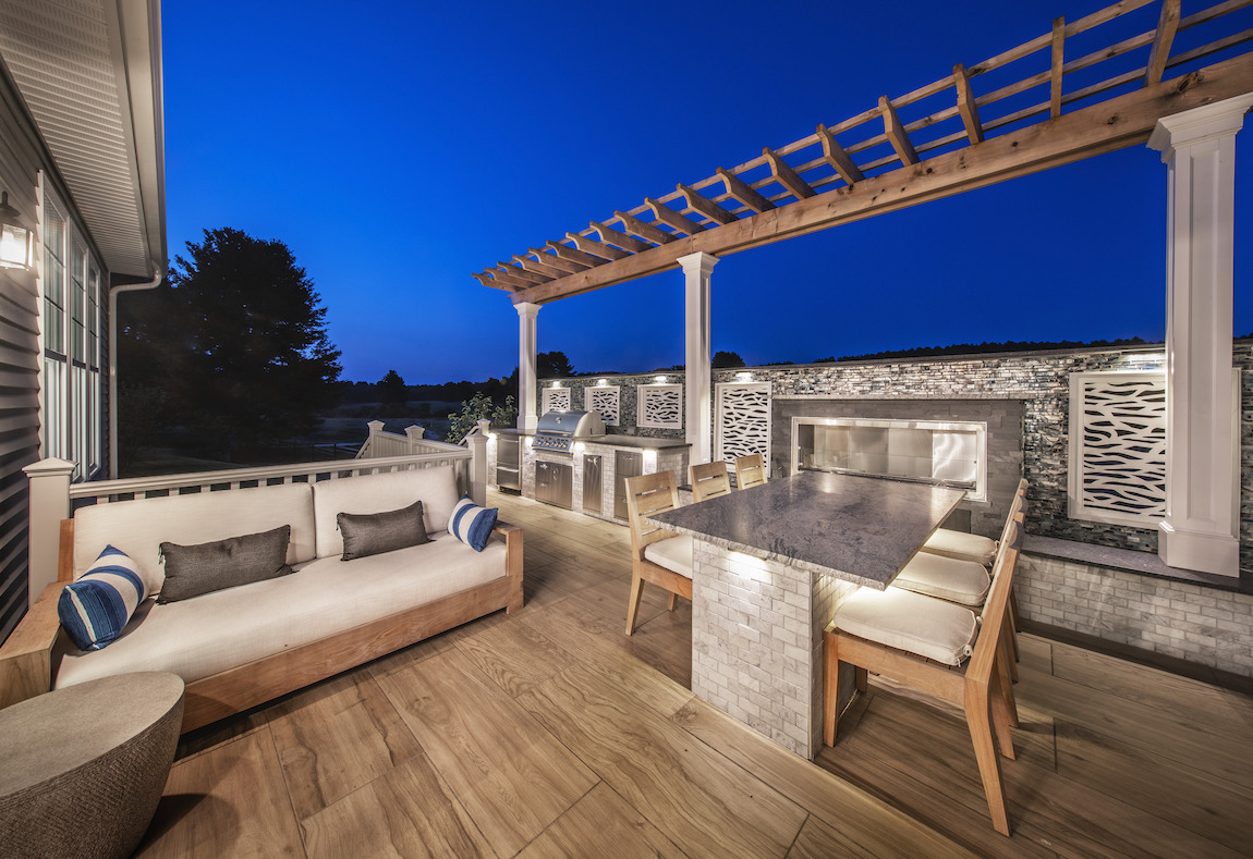 Luxury deck with wood flooring