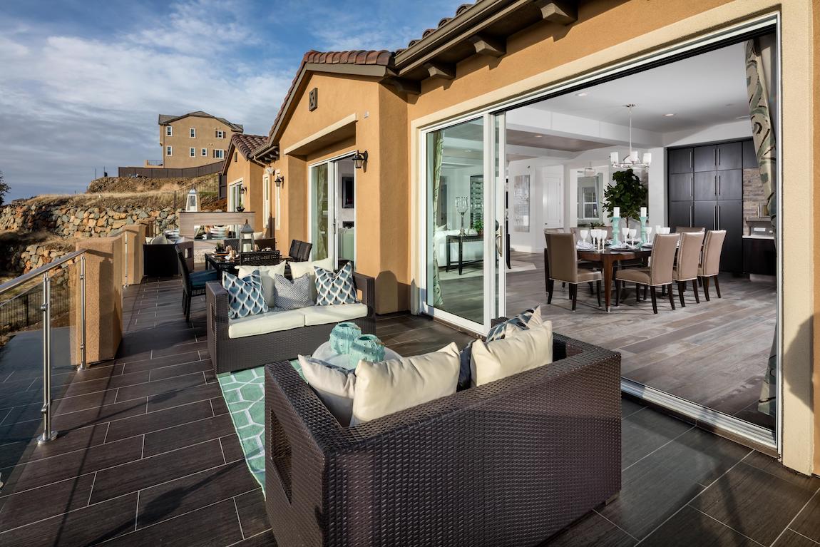 Luxury deck with spacious indoor/outdoor transition