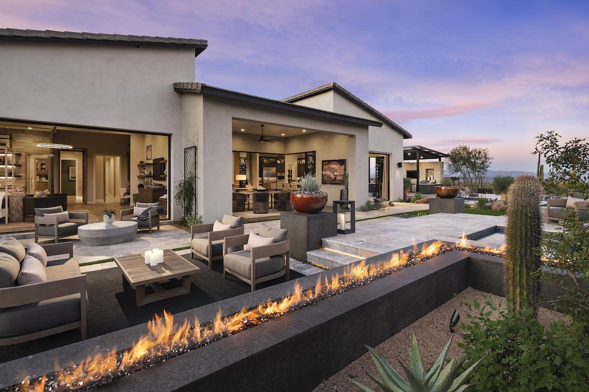 Outdoor Living featuring lounge area and linear fire pit