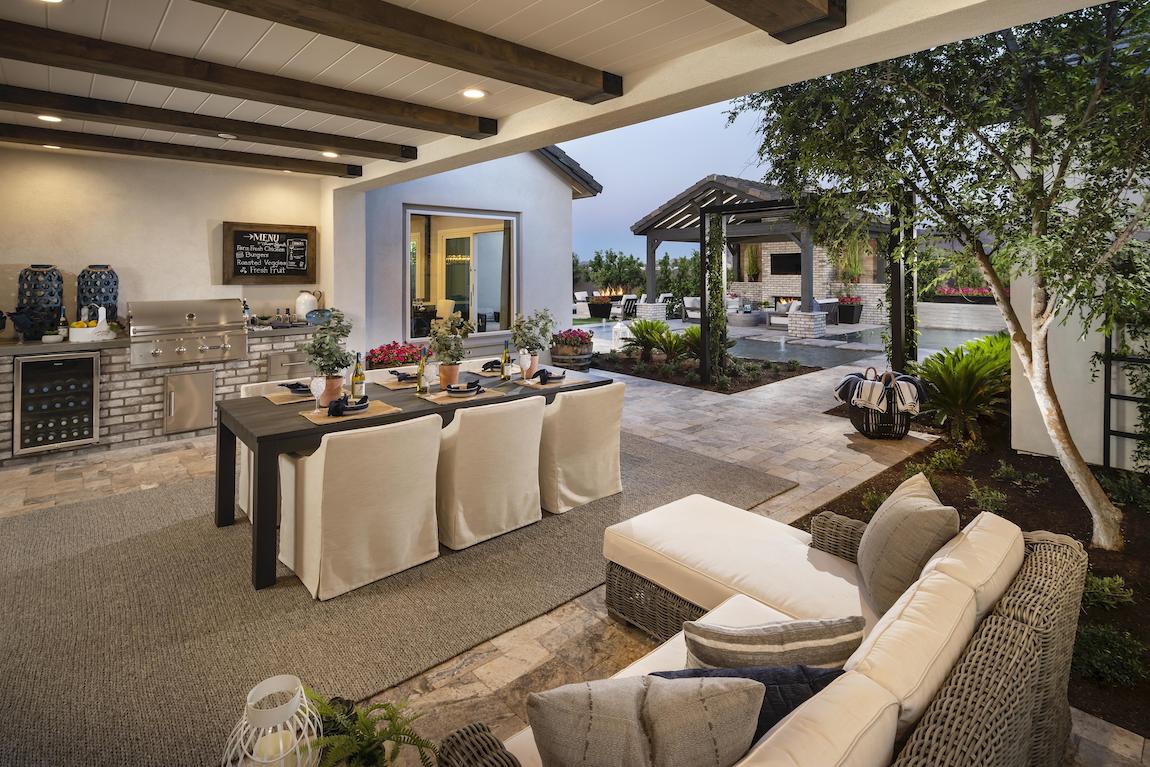 Luxe outdoor kitchen area