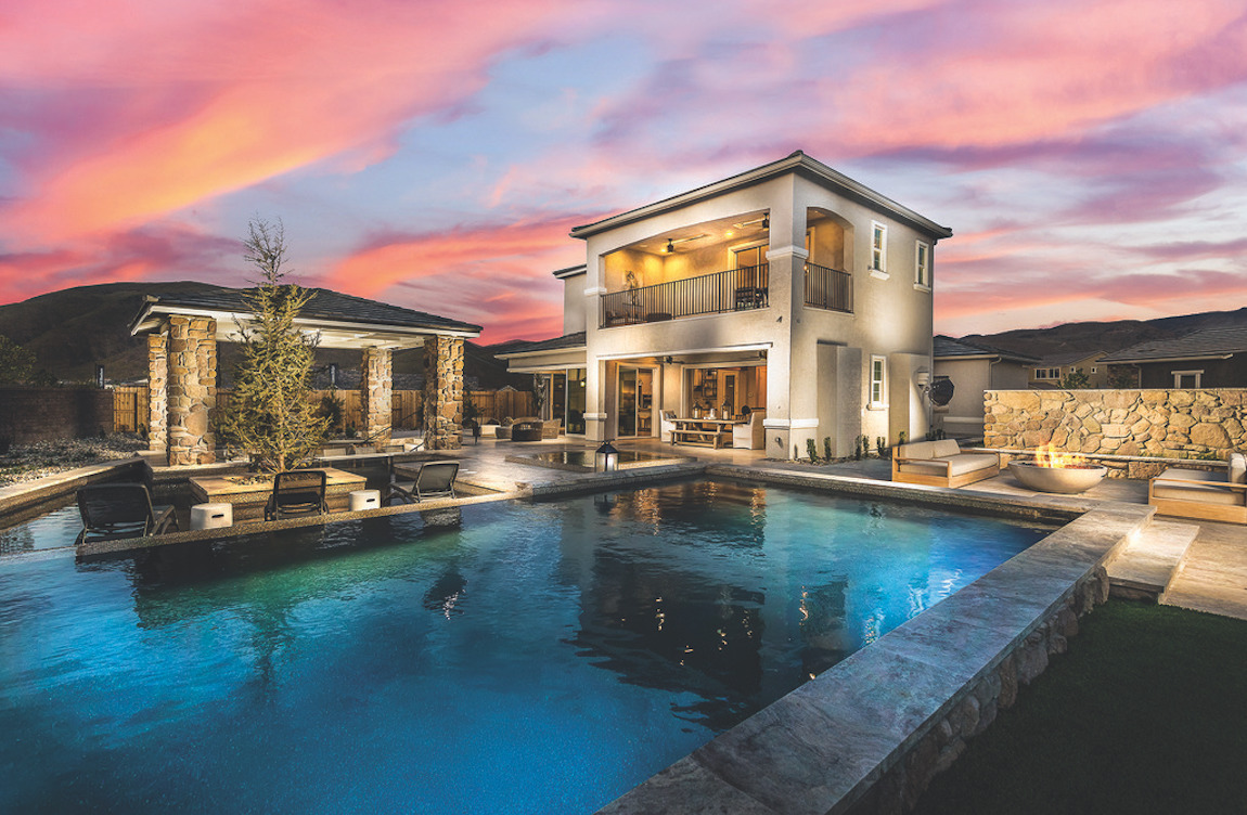 Luxe outdoor living with pool
