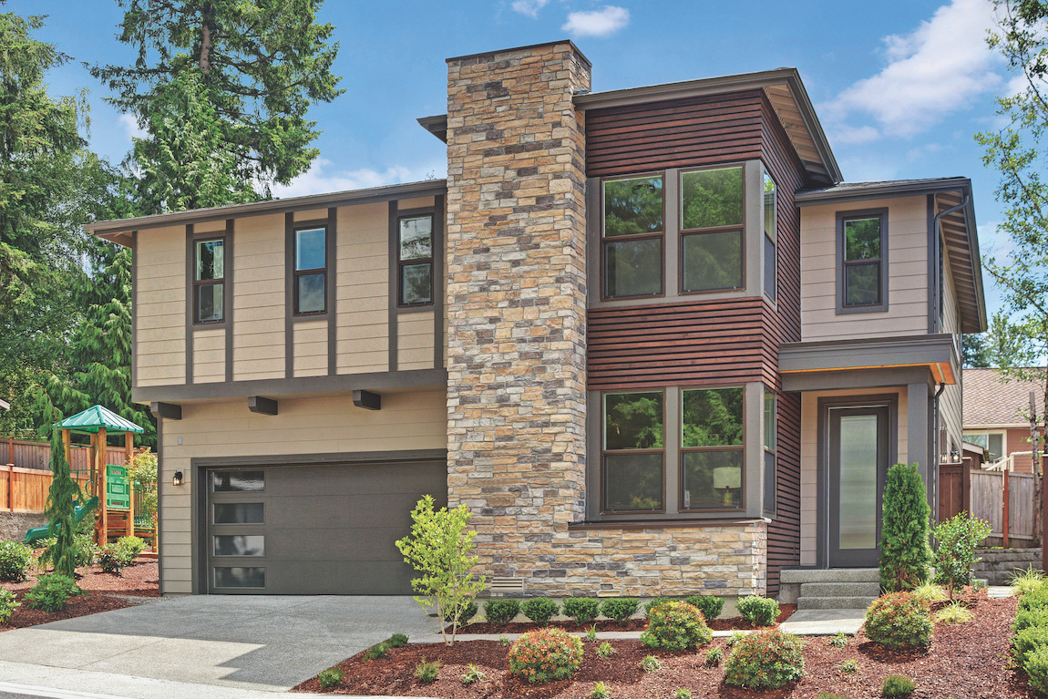 Well-designed home's front exterior