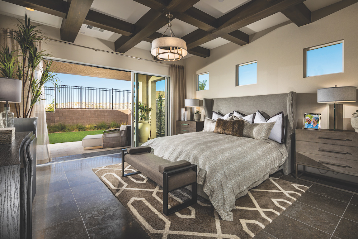 Luxe master bedroom with indoor/outdoor living