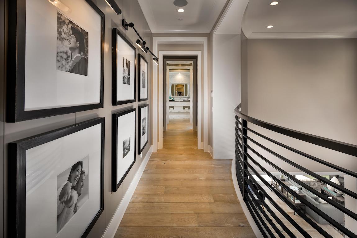 Hallway displaying sentimental family photos
