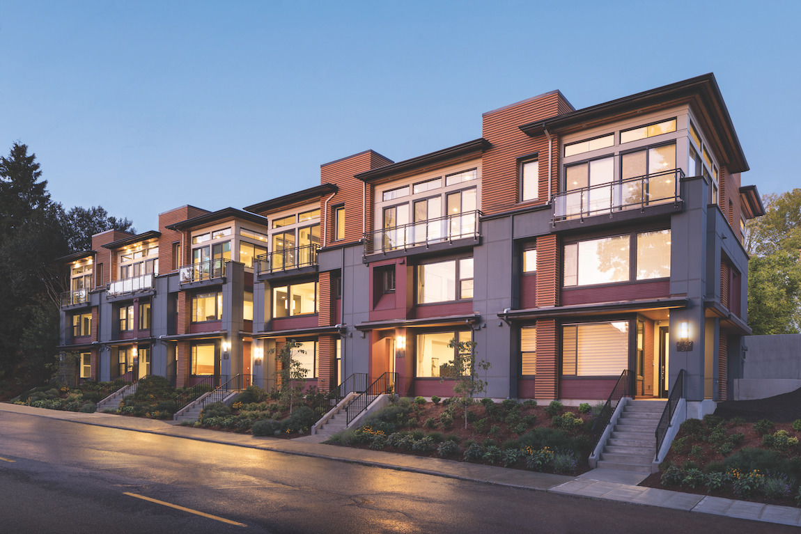 Front townhome exterior