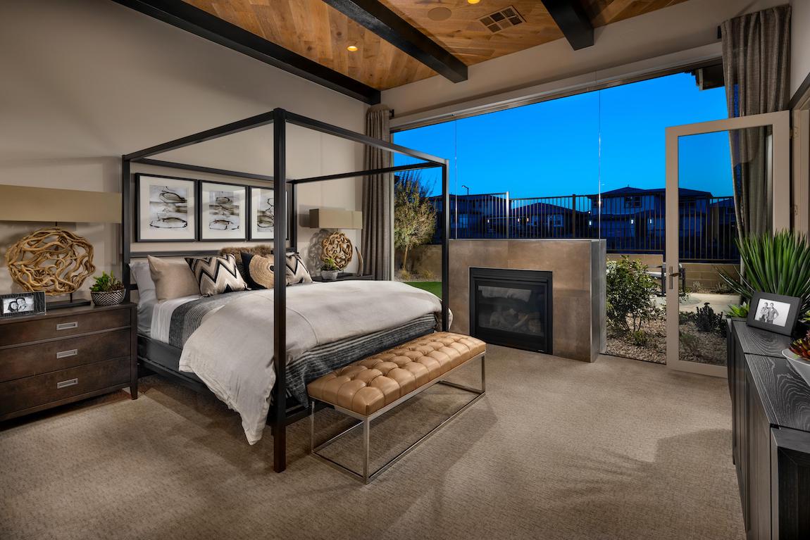 Master Bedroom highlighted by glass wall