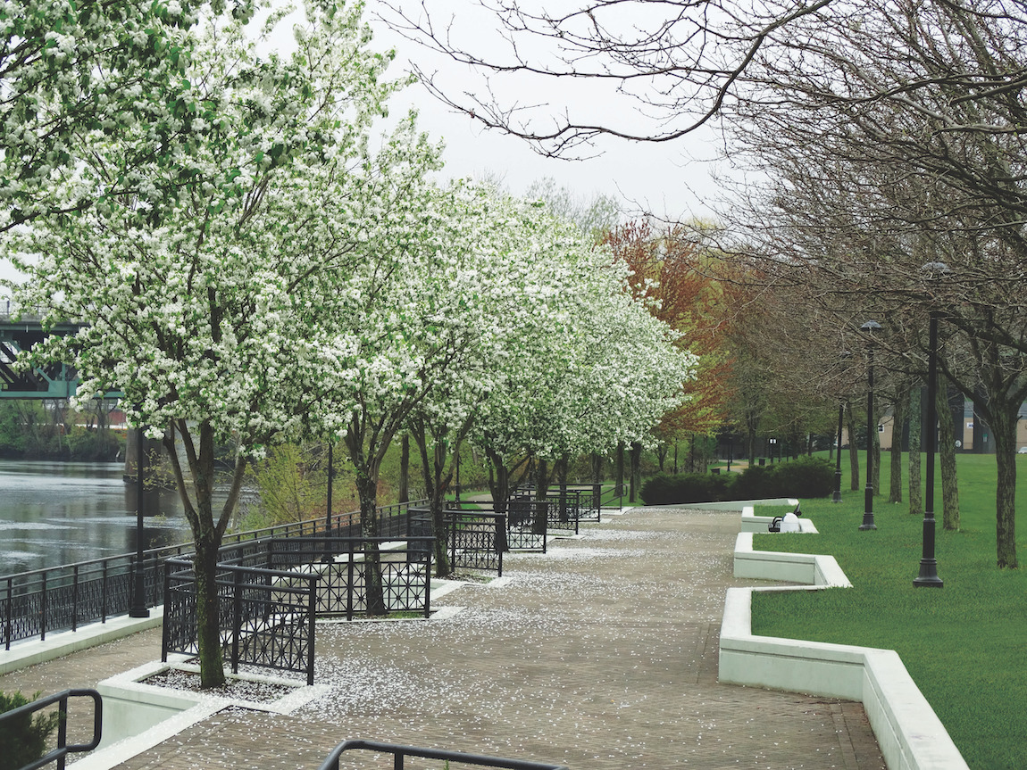 Riverside walkway near Toll homes in Atlanta, GA