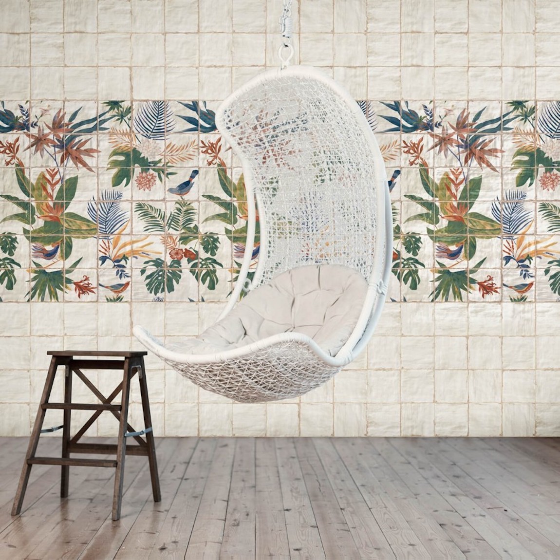 Tropical tile design.
