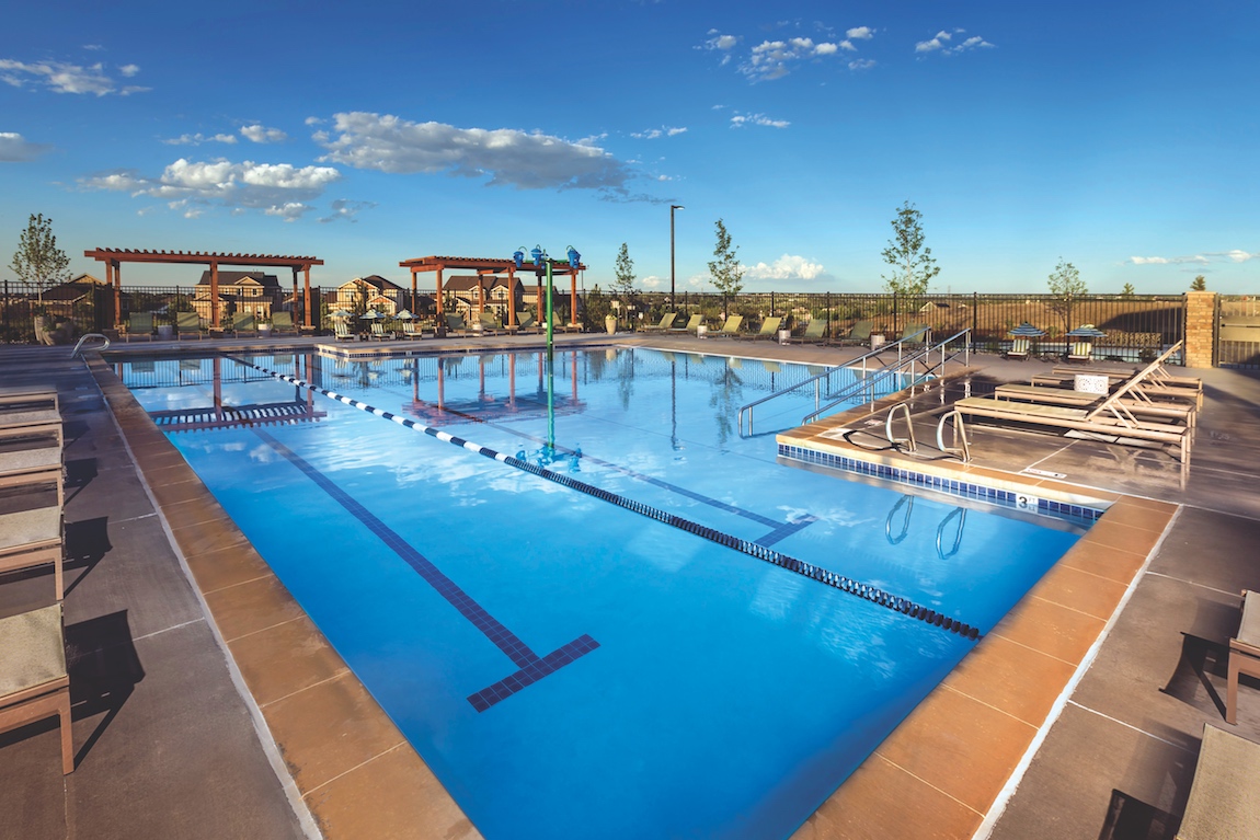 Pool at the Toll Brothers at Inspiration community.
