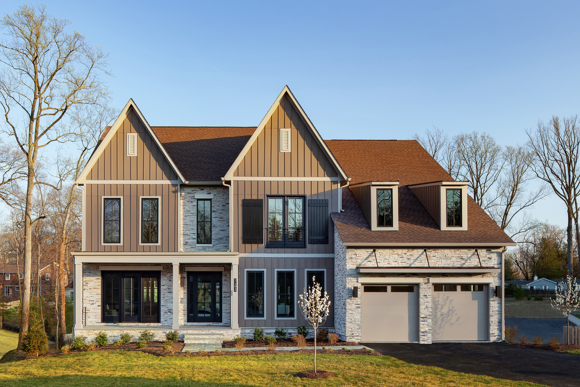 Luxe modern farmhouse streetscape