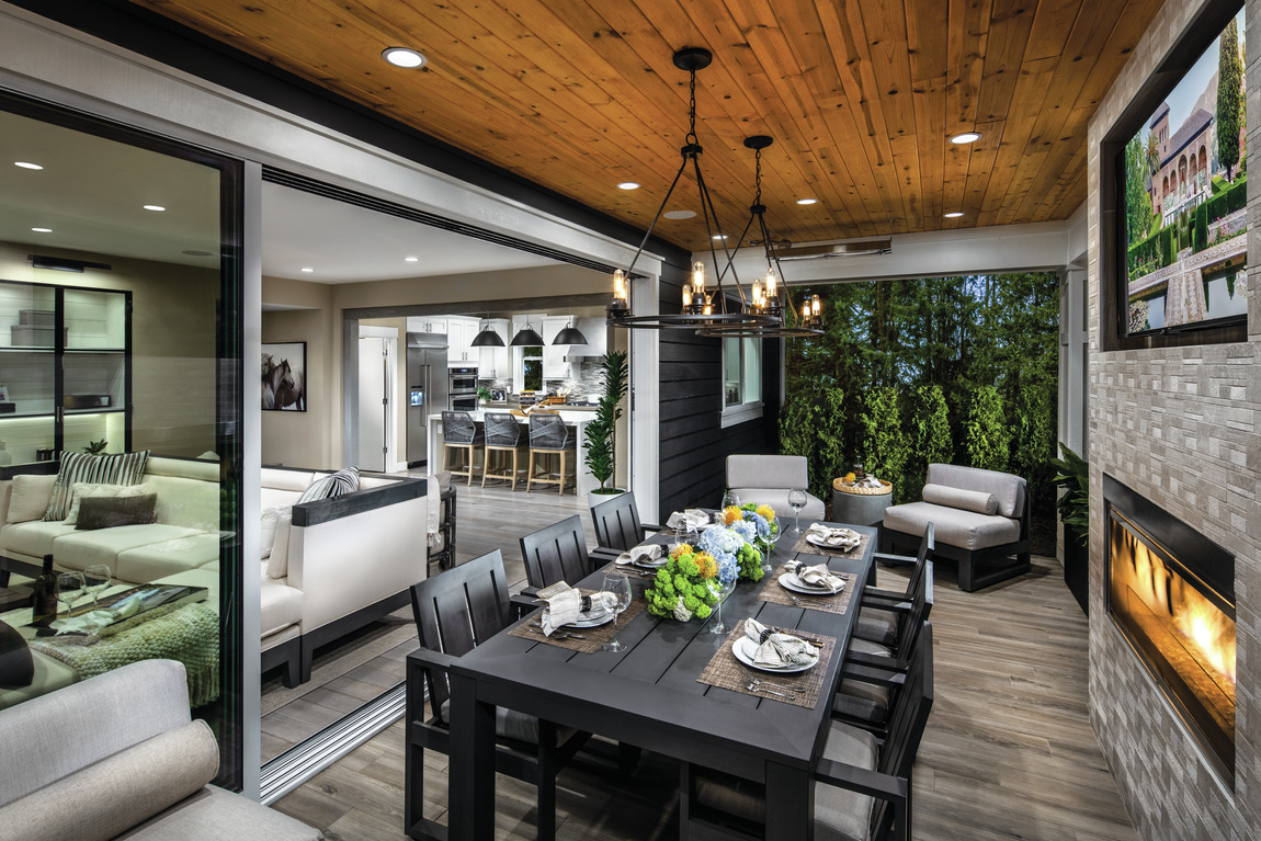 Outdoor brunch setting