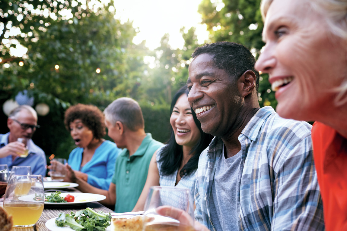 People eating brunch
