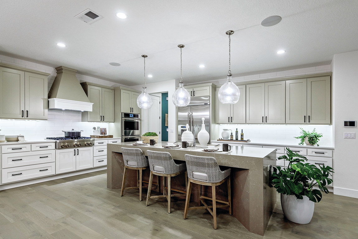 Charming kitchen design with hardwood floors