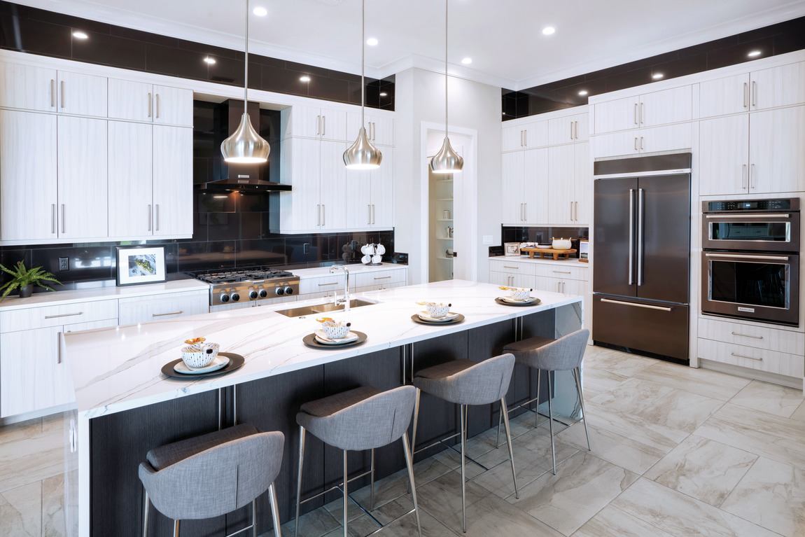 innovative kitchen design with sleek décor and cutting-edge appliances