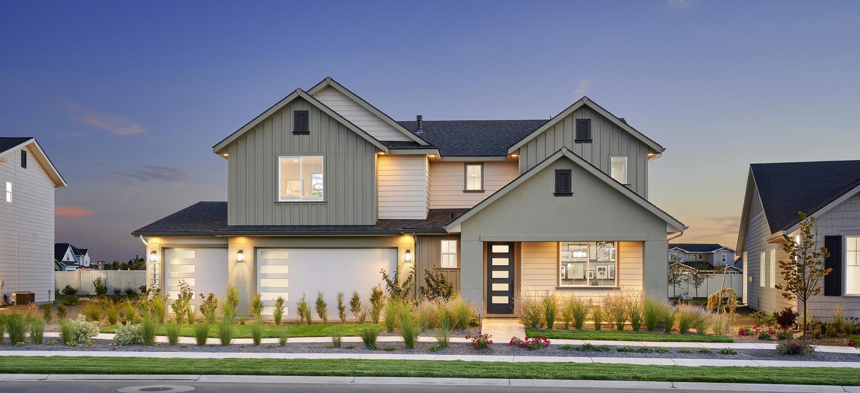 The Oaks North Luxury exterior new construction home in Idaho