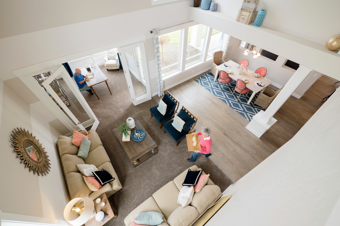 Open-concept design at The Oaks North