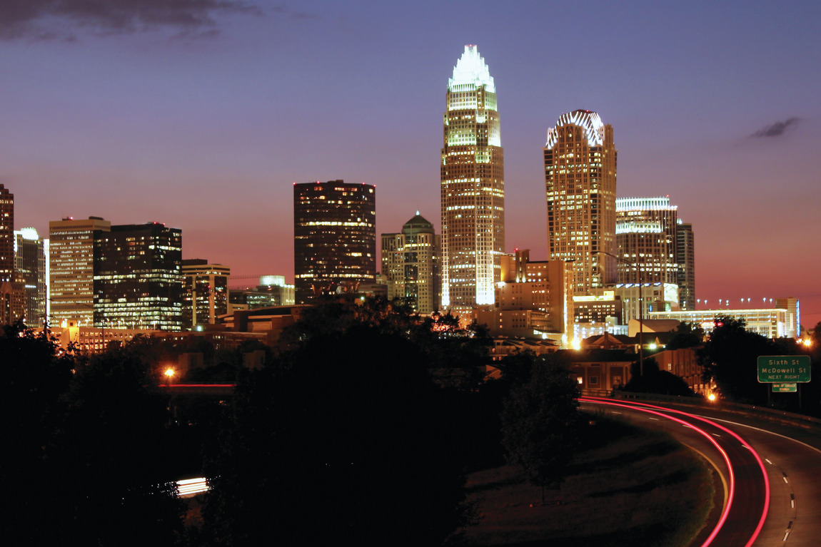 Highway leading into Charlotte