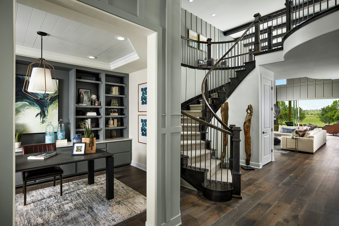Foyer with side home office