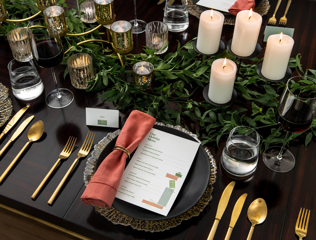 holiday tablescape