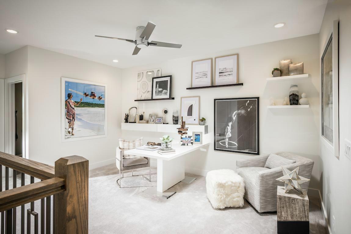 Bohemian upstairs workspace