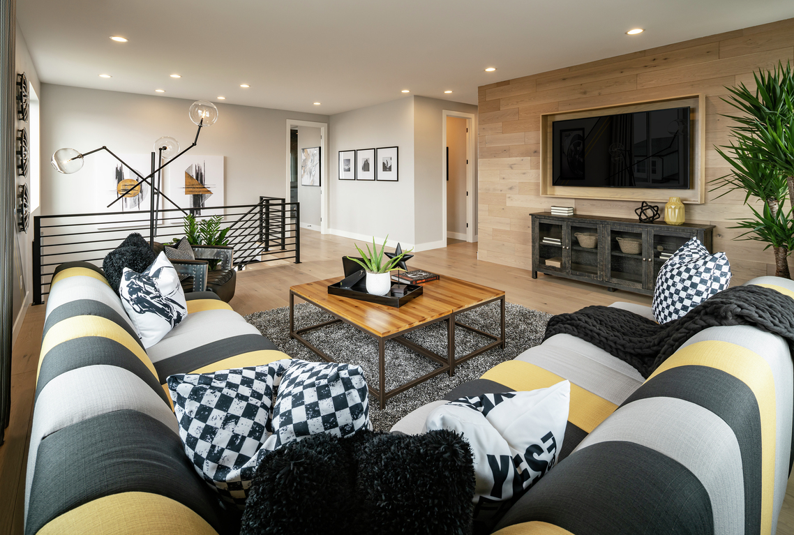 modern upstairs living room